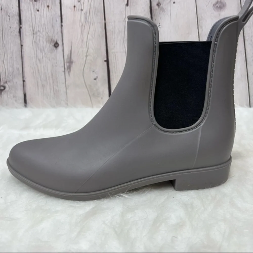 Capelli Chelsea Rain Boots Grey Waterproof Rubber Chelsea 9